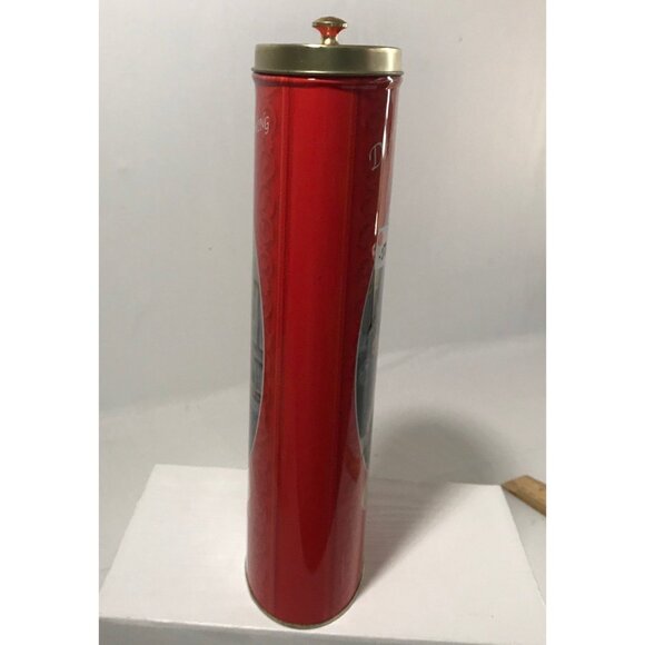 Coca Cola Tin Canister Tall Oval Vintage Container Retro Advertising Coke 11" - Picture 5 of 14